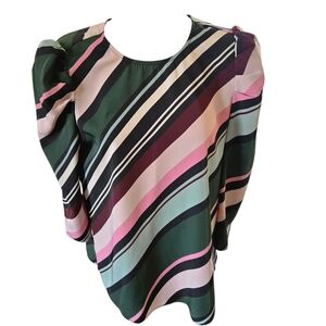 Vince Camuto‎ Multicolor Striped Blouse